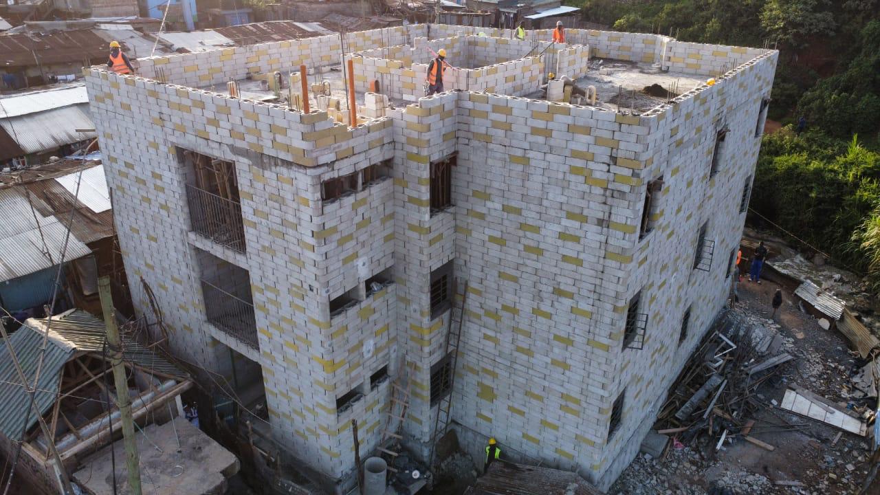 Affordable housing project in progress